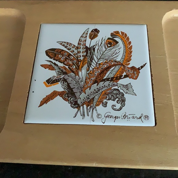 Vintage George’s Briard cheese and cracker tray - Picture 2 of 12